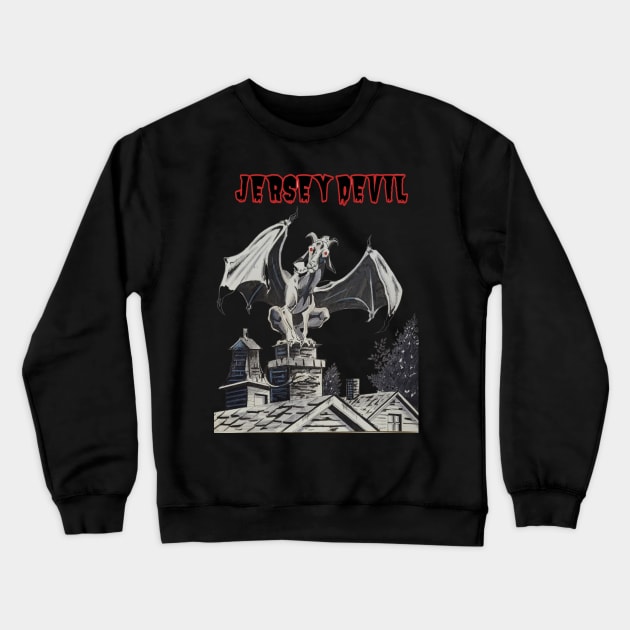 Jersey Devil Crewneck Sweatshirt by Cryptid Kitty